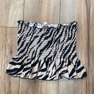 Zebra tube top